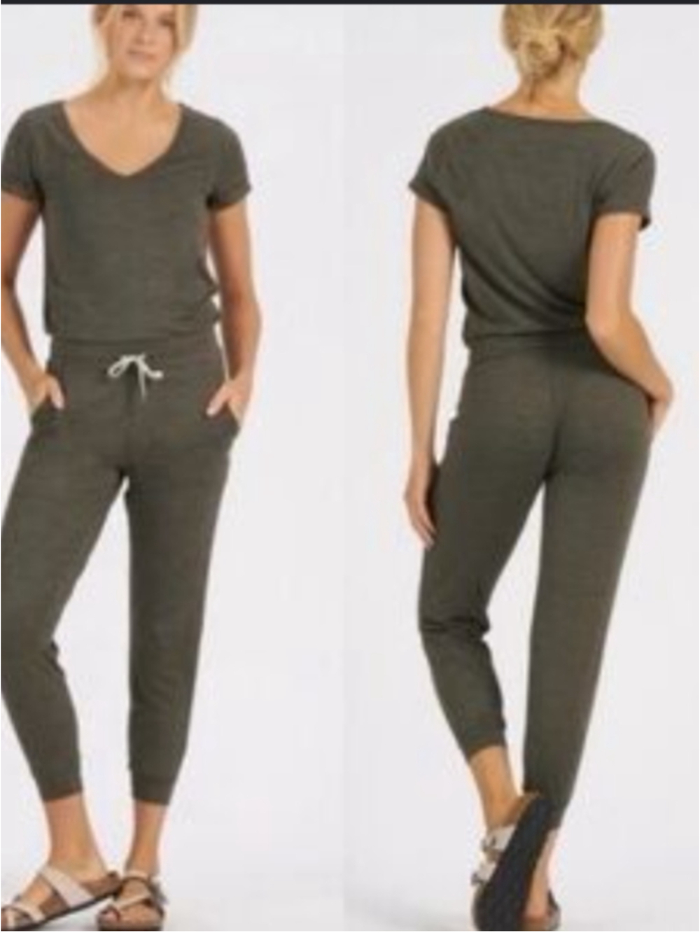 Vuori NWOT All Day Jumpsuit in Charcoal Heather Grey - Size L